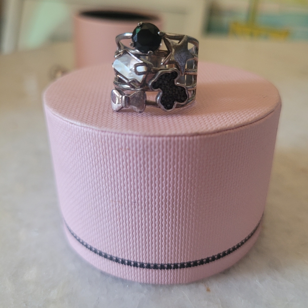 TOUS Join ring in sterling silver and gems